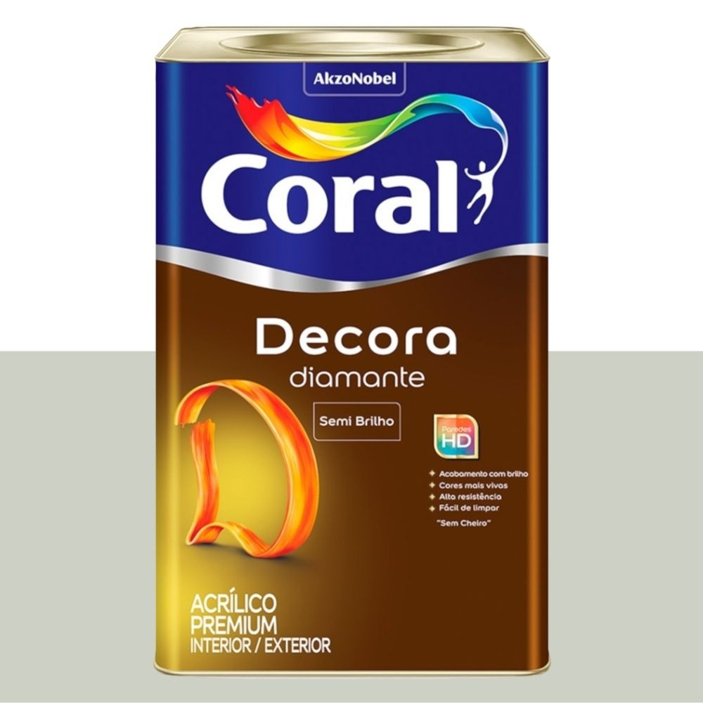 Tinta Novo Decora Semi Brilho Branco Gelo 18L Coral