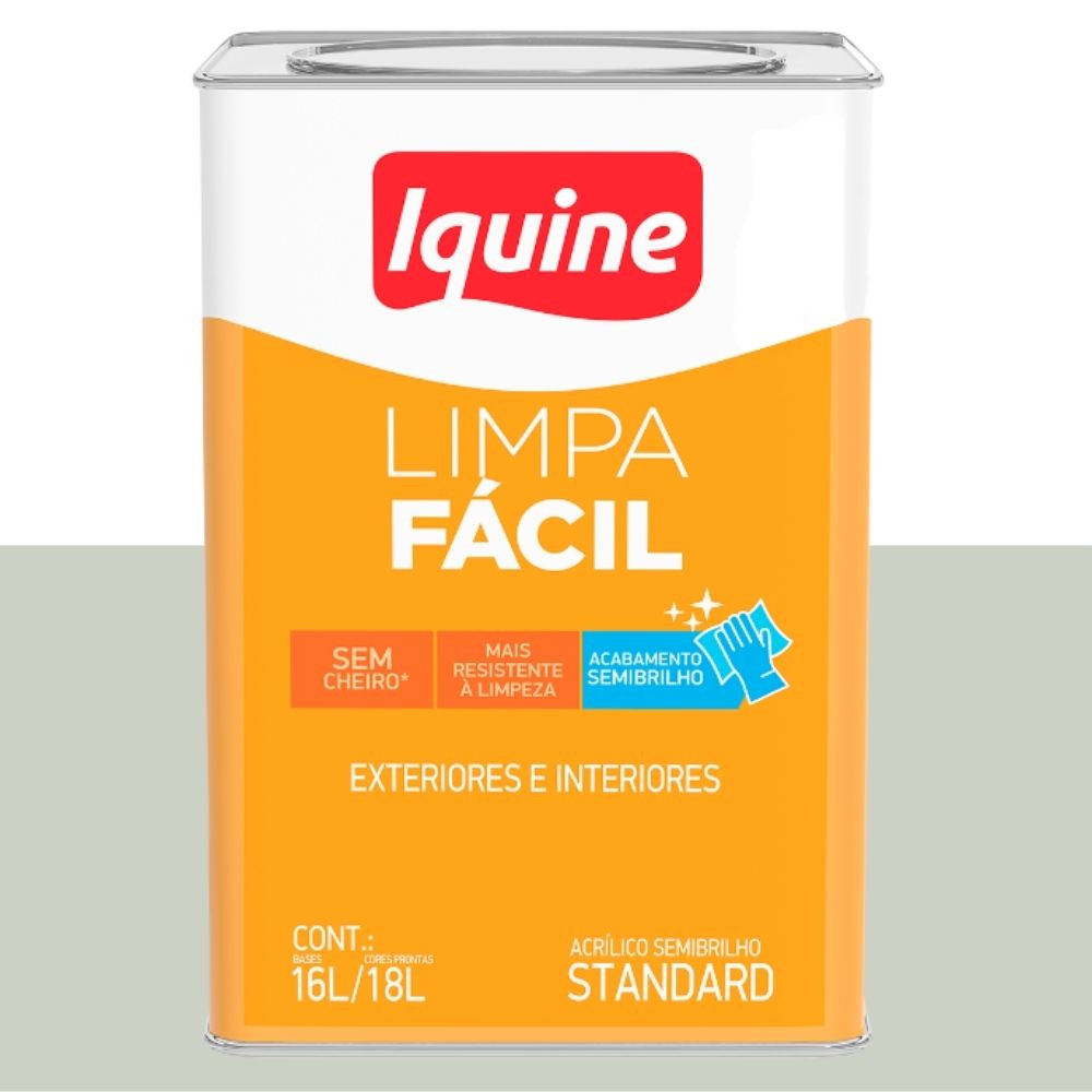 Tinta Limpa Fácil Semi Brilho Branco Gelo 18L Iquine