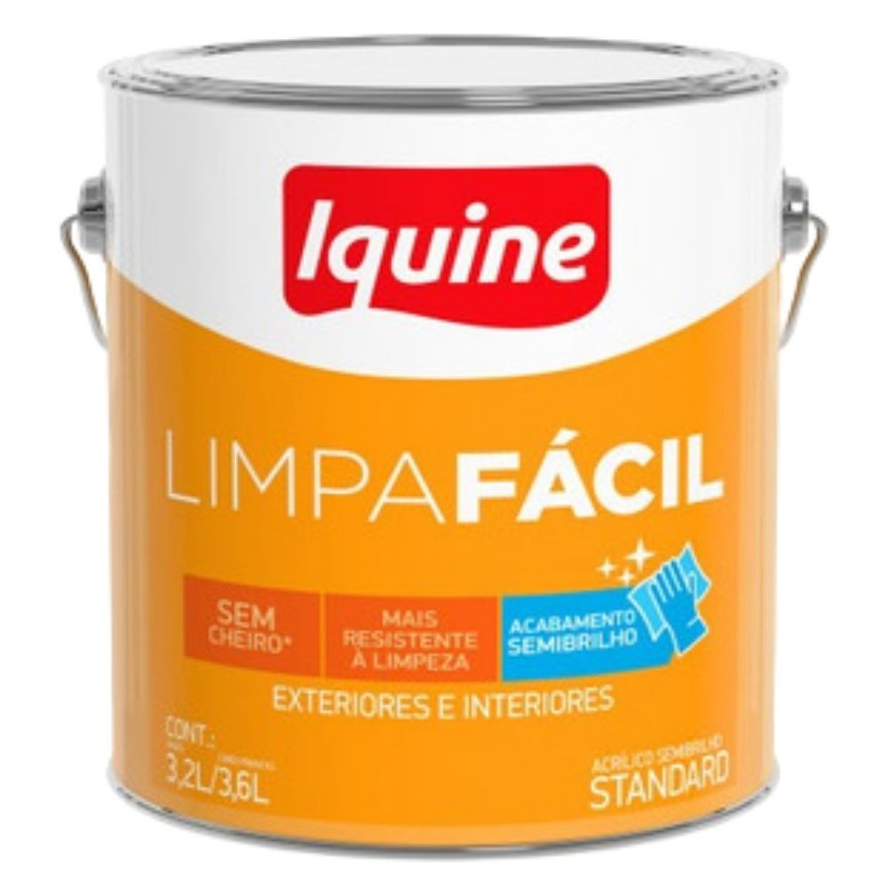 Tinta Limpa Fácil Semi Brilho Branco 3.6L Iquine