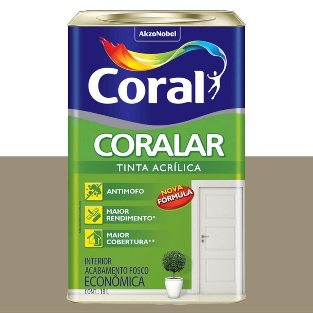 TINTA CORAL CORALAR ACR CONCRETO LT 18L