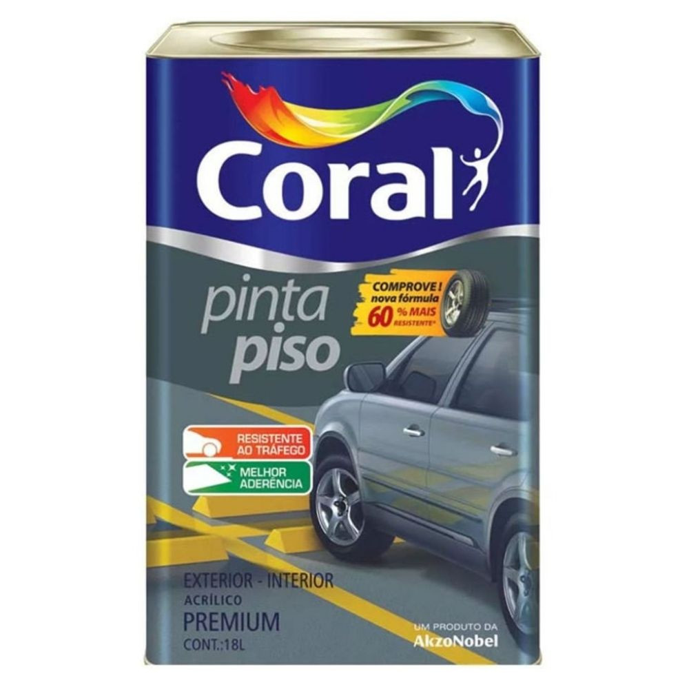 Tinta Pinta Piso Branco 18L Coral 