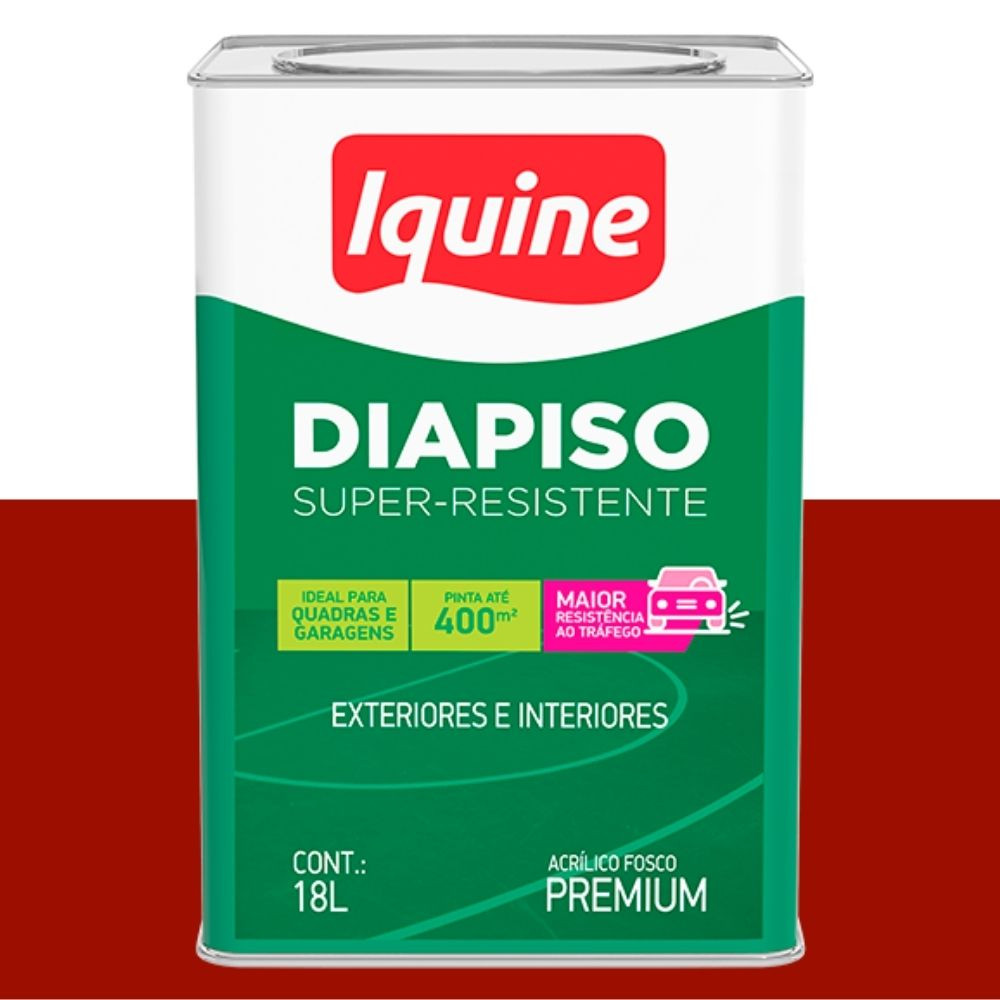 TINTA DIAPISO ACRILICO VERMELHO 18L IQUINE