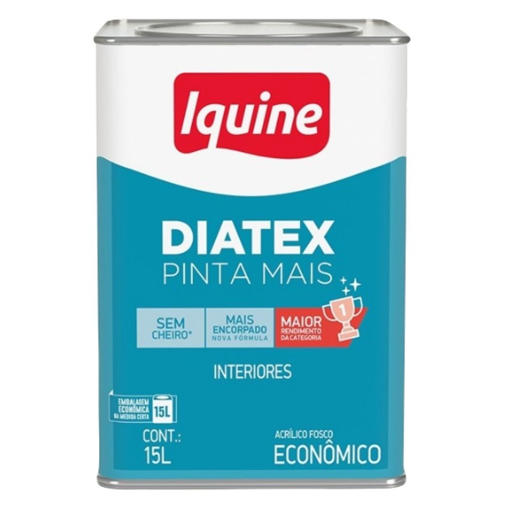 TINTA IQUINE DIATEX ACRILICO FOSCO BRANCO LATA 15LITROS