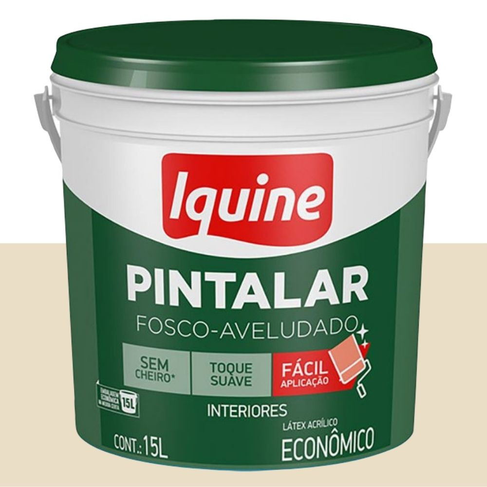 Tinta Pintalar Fosco Palha 15L Iquine 
