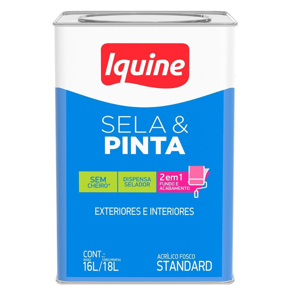 TINTA SELA E PINTA FOSCO BRANCO 18L IQUINE