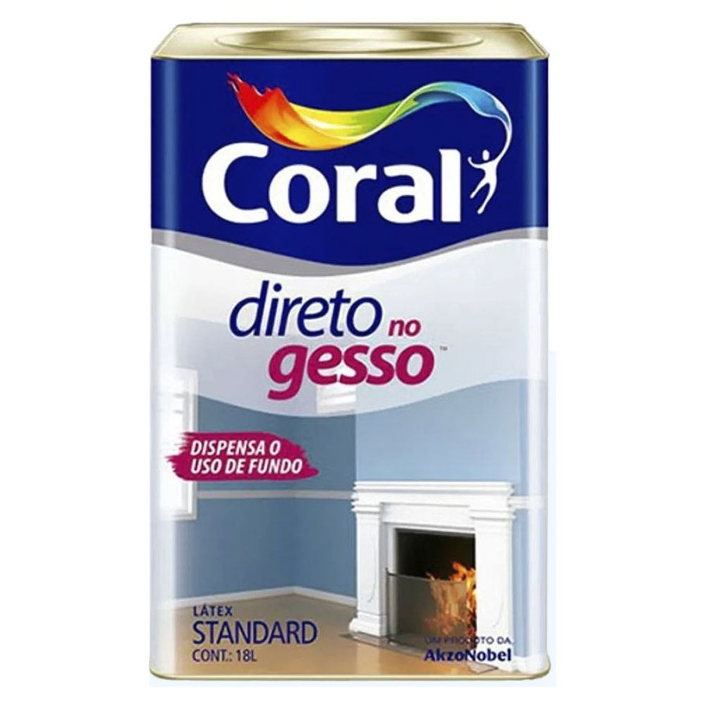 Tinta Direto No Gesso Branco 18L Coral 