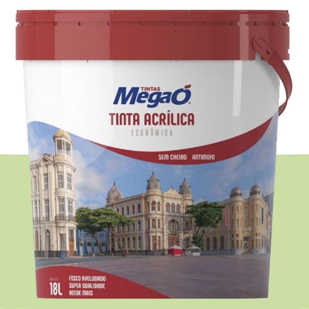 Tinta Econômica Acrílica Verde Siena 18L MegaÓ 