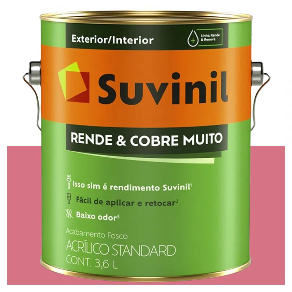Tinta Rende e Cobre Muito Fosca Euforia 3,6L Suvinil