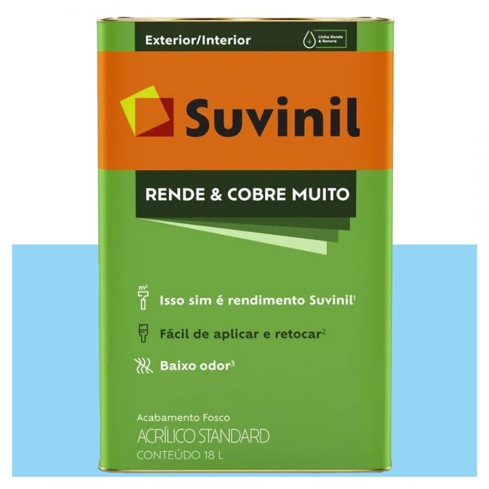 Tinta Rende e Cobre Muito Fosca Harmonia 18L Suvinil