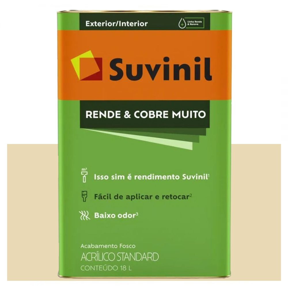 Tinta Rende e Cobre Muito Fosca Marfim 18L Suvinil