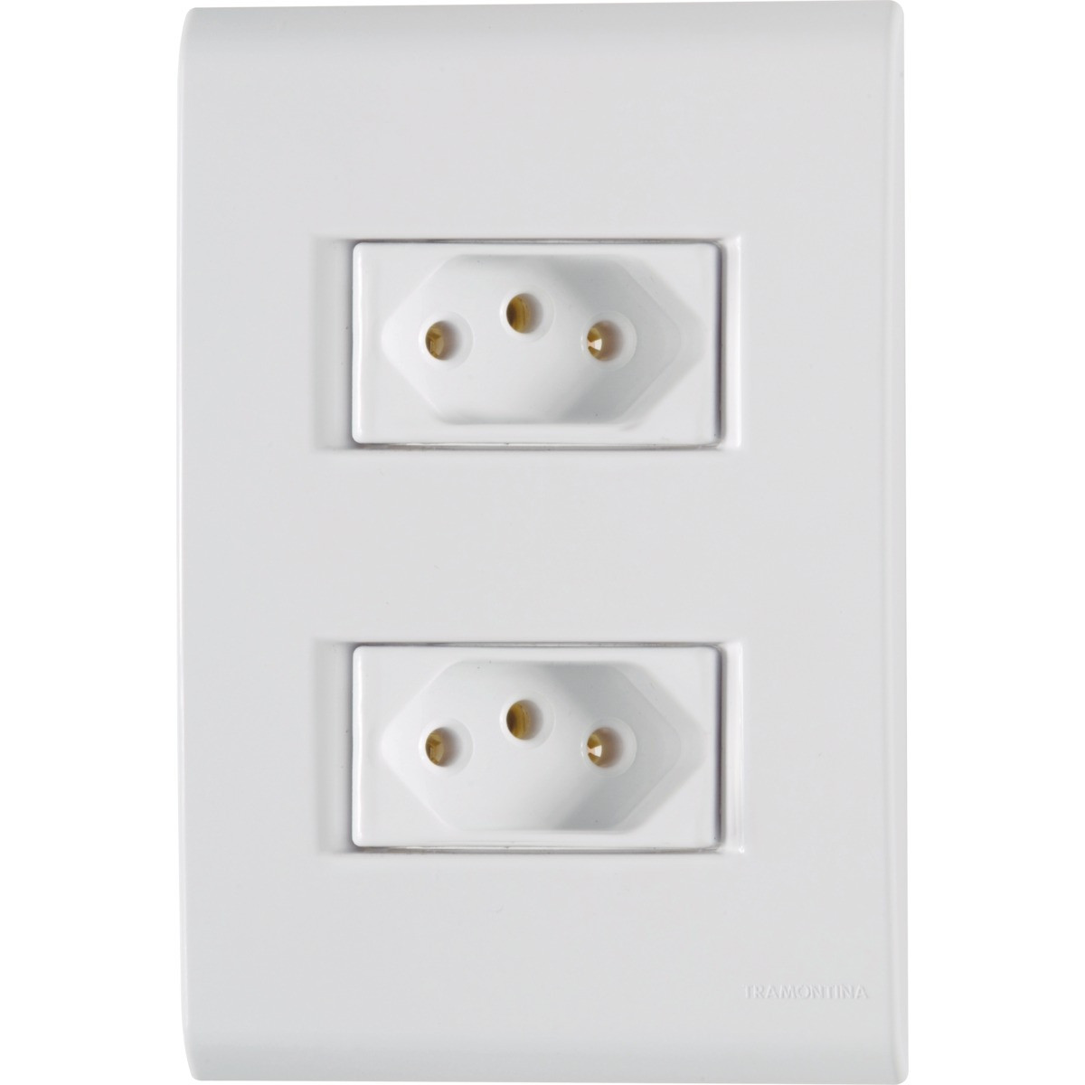 TOMADA LIZ 2 TOMADA 2P+T 10A BRANCO TRAMONTINA