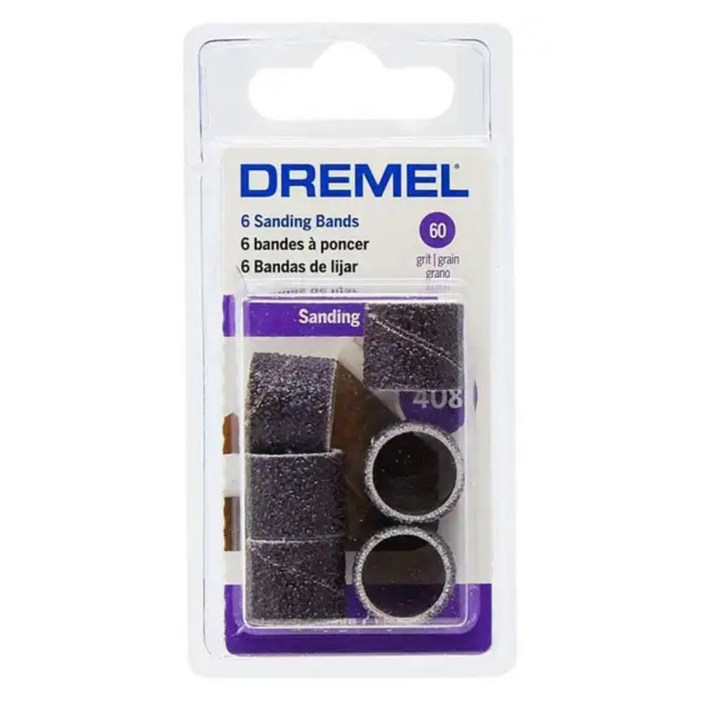 Tubo de Lixa Grão 120 1/4" Com 6 Unidades Dremel 