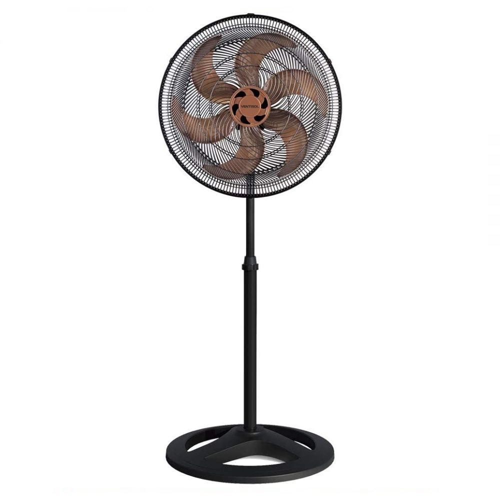 Ventilador De Coluna 60 Cm 6 Pás Premium Bronze Ventisol
