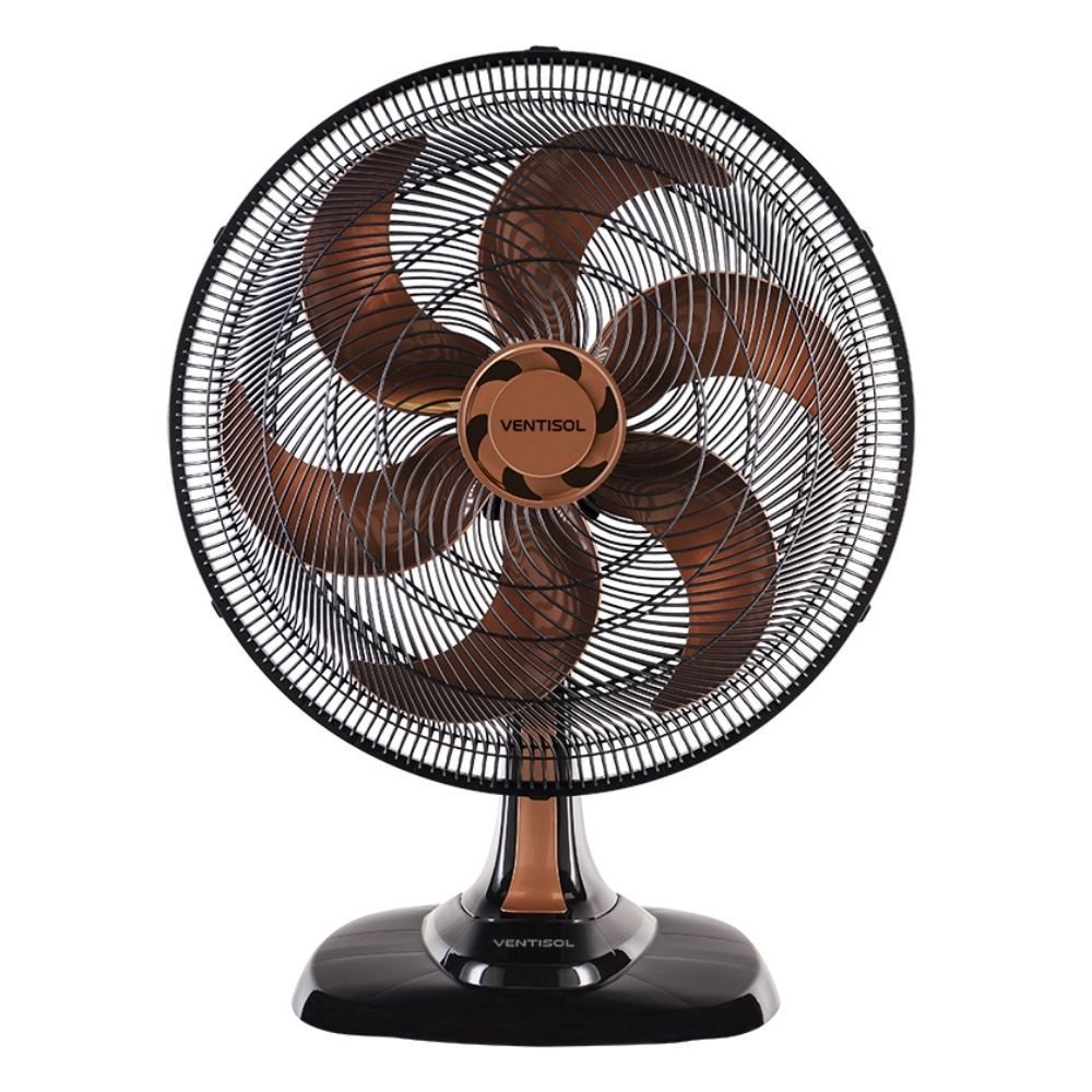 Ventilador de Mesa 50CM Turbo 220V 6 Pás Bronze Ventisol