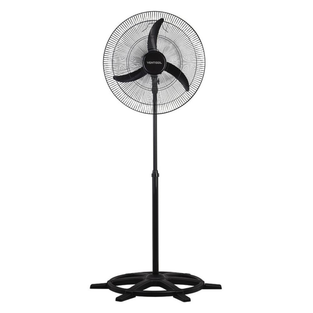 Ventilador Coluna 60CM Com Grade Acetinado Preto Ventisol 