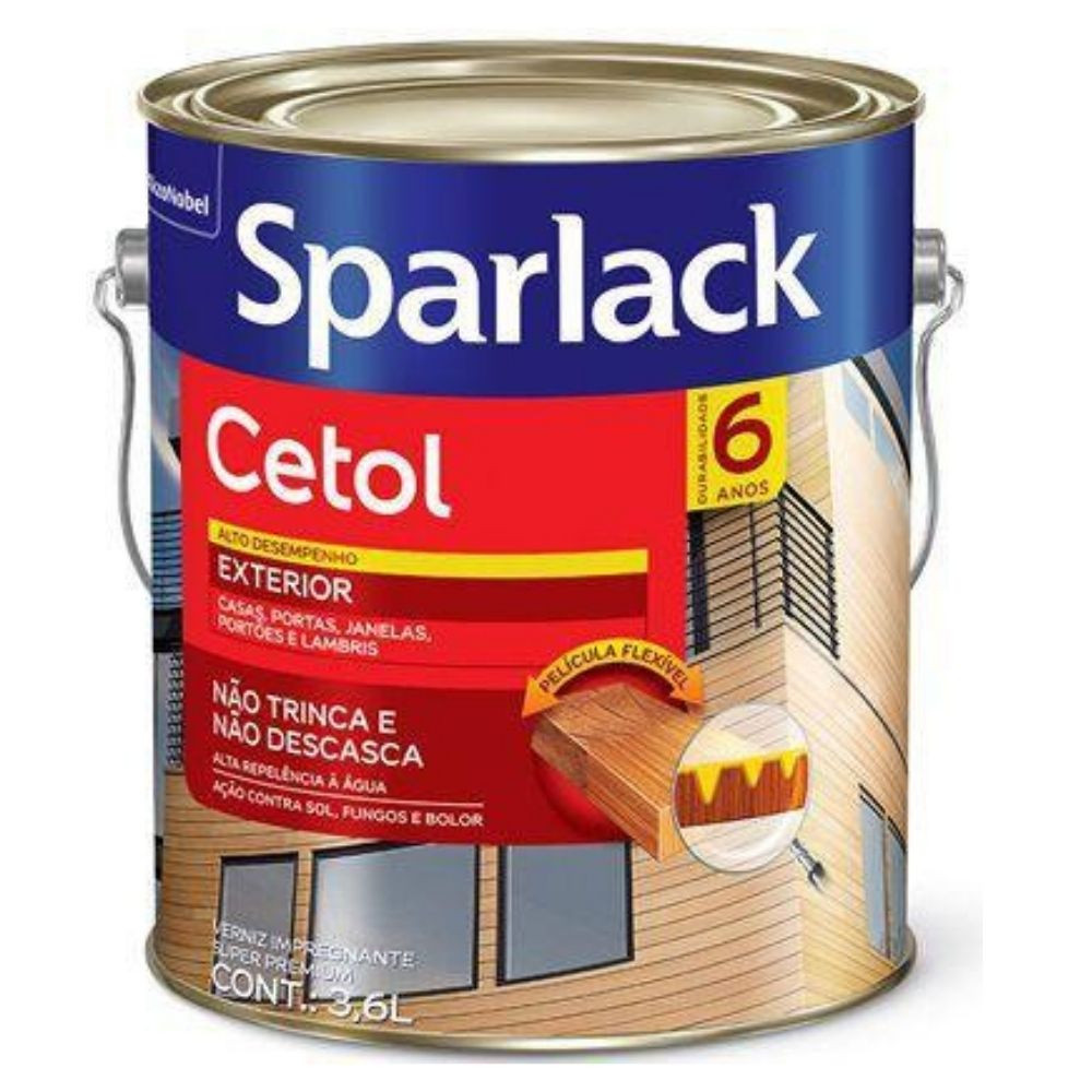Verniz Sparlack Cetol Semi Brilho Mogno 3.6L