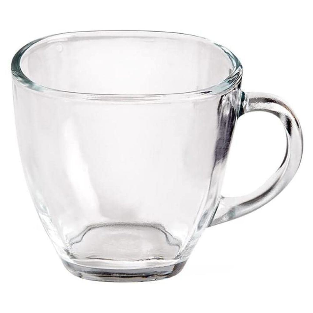  Xícara de Chá 220ml Transparente Plasvale