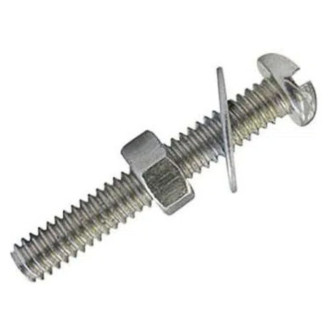 Parafuso Para Máquina com Porca 5/32"x1/2" com 10 unidades Bemfixa