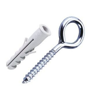 Bucha de Nylon e Pitão Zincado 5mm com 4 unidades Bemfixa