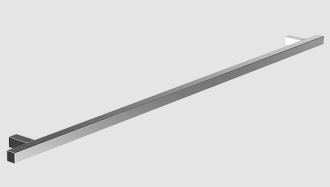 Puxador soprano biata quadrado inox escovado 448MM NIQ