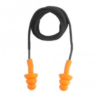 Protetor Auditivo Tipo Plug De Silicone Com Cordão Em Algodão Vonder