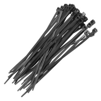 Abraçadeira de nylon preta 3.6x30cm com 100 unidades Bemfixa