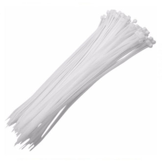 Abraçadeira de Nylon 2.5x100mm com 100 Unidades Branca Interneed
