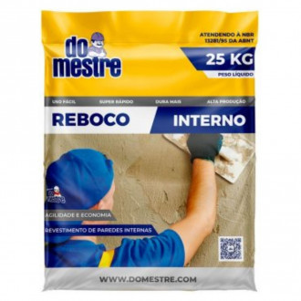 ARGAMASSA DOMESTRE REBOCO INTERNO 25KG