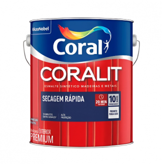 Esmalte Coral Coralit Secagem Rápida Brilhante Verde Folha 3.0L