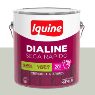 Esmalte dialine secagem rápida acetinado branco gelo 3.6L Iquine