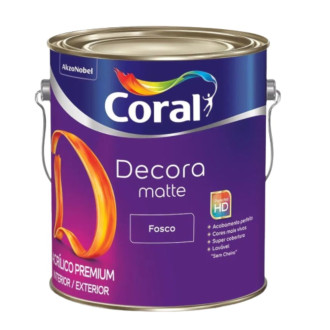 Tinta Decora Acrílico Premium Matte Branco 3.6L Coral
