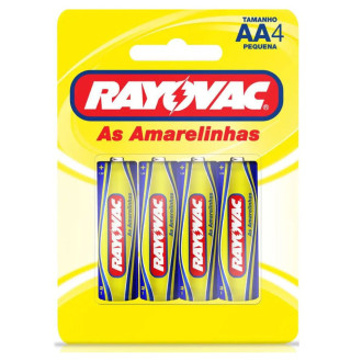 Pilha AA pequena c/ 4 Unidades  Rayovac