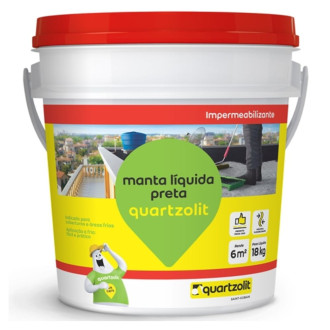 Manta Líquida Preta 3,6L Quartzolit