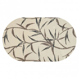 Tapete tropical oval bambu marrom 41X1.28 Kapazi