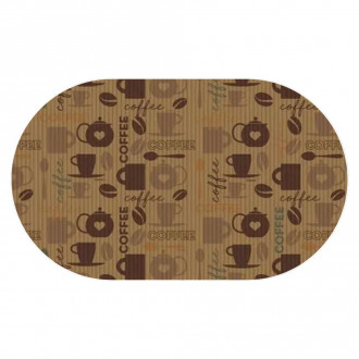 Tapete tropical oval coffe 41X1.28 Kapazi