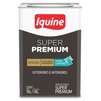 Tinta Iquine Acrilica Super Premium Fosco Branca Lata 15L