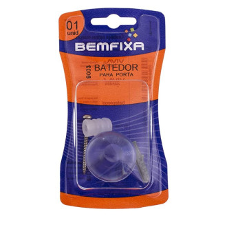 Batedor para porta tipo bola branco Bemfixa