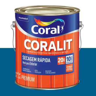 Esmalte Coralit Secagem Rápida Azul França 3.6L Coral