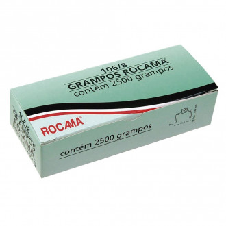 Grampos Galvanizados 2500Pcs  106/8 Rocama