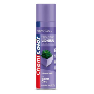 Tinta Spray para Uso Geral Violeta Claro 400ml ChemiColor
