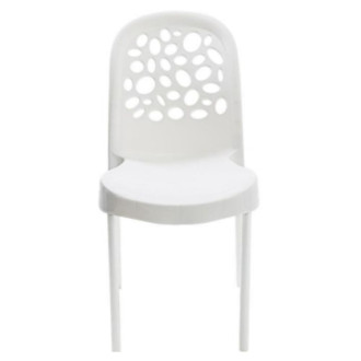 Cadeira Forte Plástico Branca Deluxe 