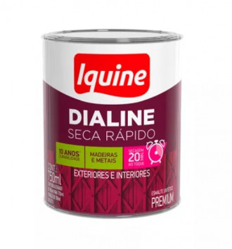 Esmalte Iquine Dialine Seca Rápido Alto Brilho Marrom Tabaco 0.75L