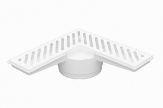Ralo Astra Grelha Branco Saída 100mm 