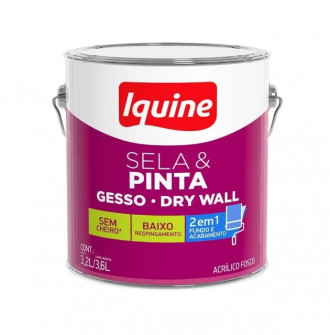 Tinta Iquine Sela e Pinta Gesso Branco 3.6L
