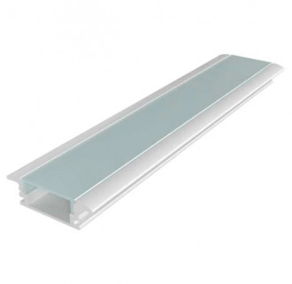 Perfil LLUM Way Embutir de Alumínio 24x7x3000mm Branco