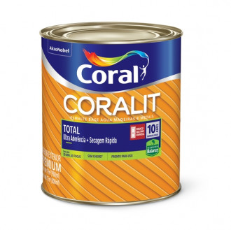 Esmalte Coral Coralit Total Branco Fosco Base Água 0.9L