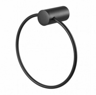 Toalheiro Meber Atria 36 Argola Preto Matte 217