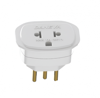 Adaptador Universal Padrão Novo 2P+T 10A Daneva
