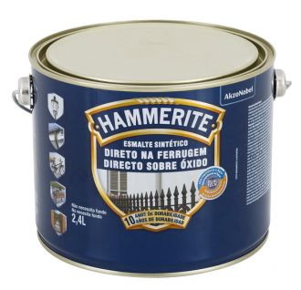 Esmalte Coral Hammerite Brilhante Branco 2.4L