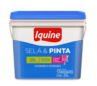 Tinta Iquine Sela e Pinta Fosco Gengibre Retangular 3.6L